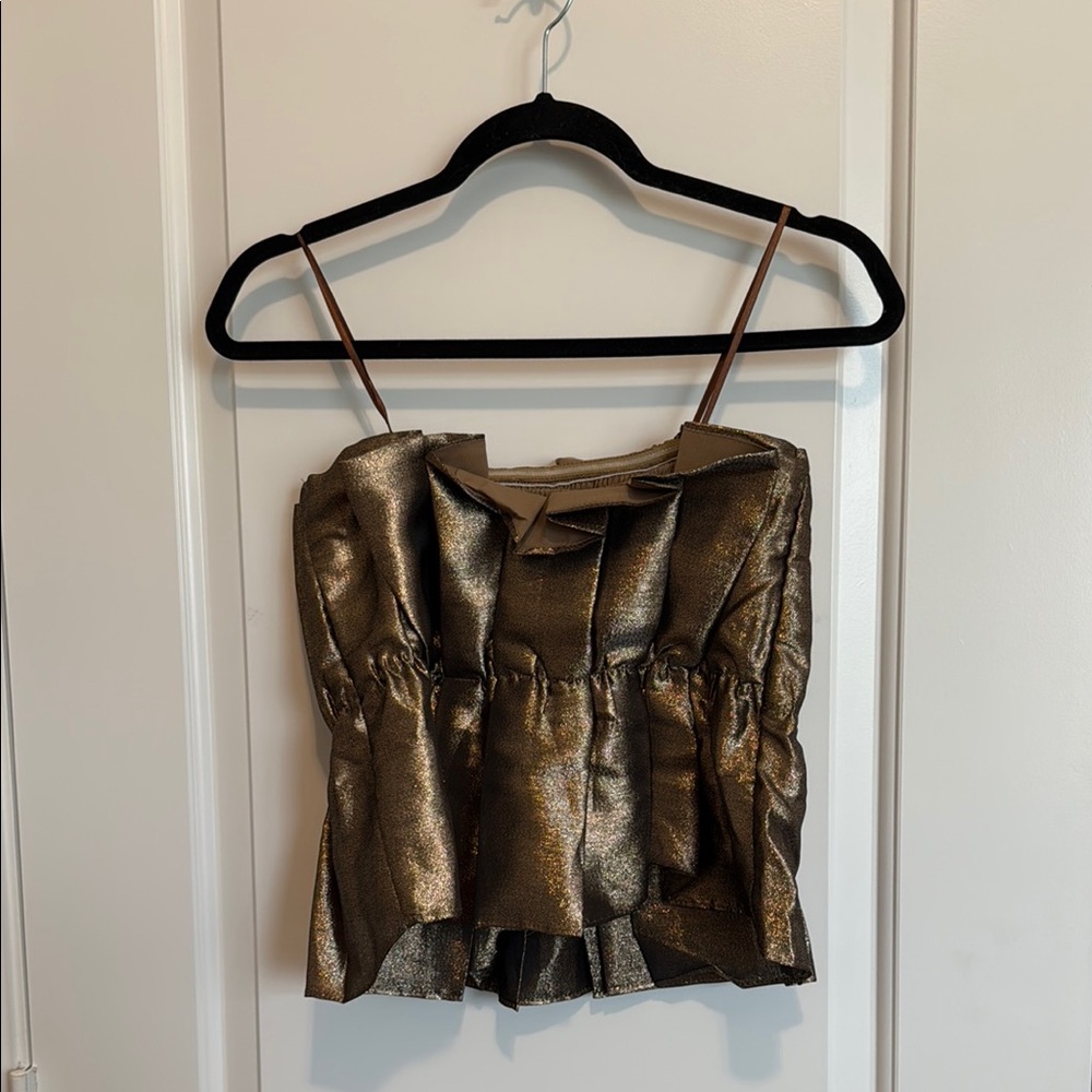 DO+BE Shimmering Bronze Top